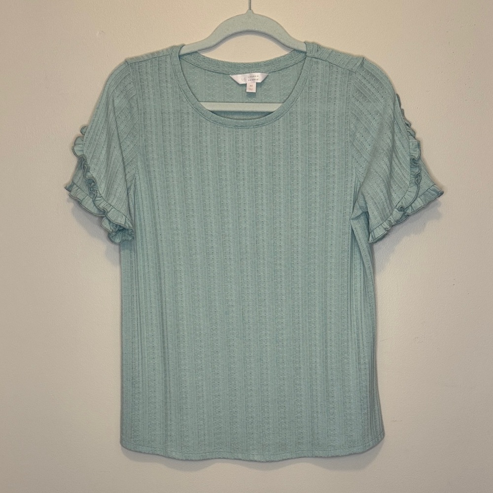 LC Lauren Conrad Short Sleeve Top - Soft Green